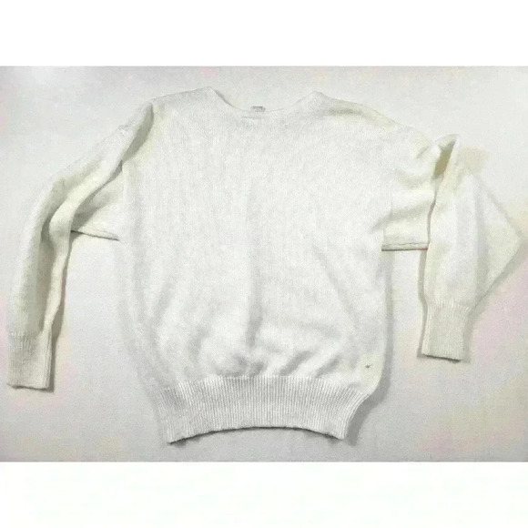 Vintage Joyce Regency Collection 80's White Metallic Sequin Bling Party Sweater - Picture 3 of 7